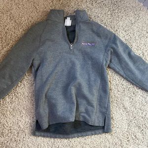 Grey New Paltz pullover zip up size small